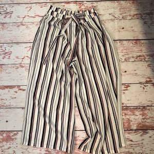 Tie Waist Gaucho Style Pants